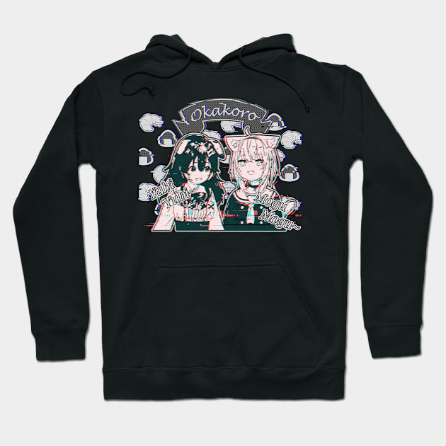 Glitched Okakoro Hololive Hoodie by TonaPlancarte